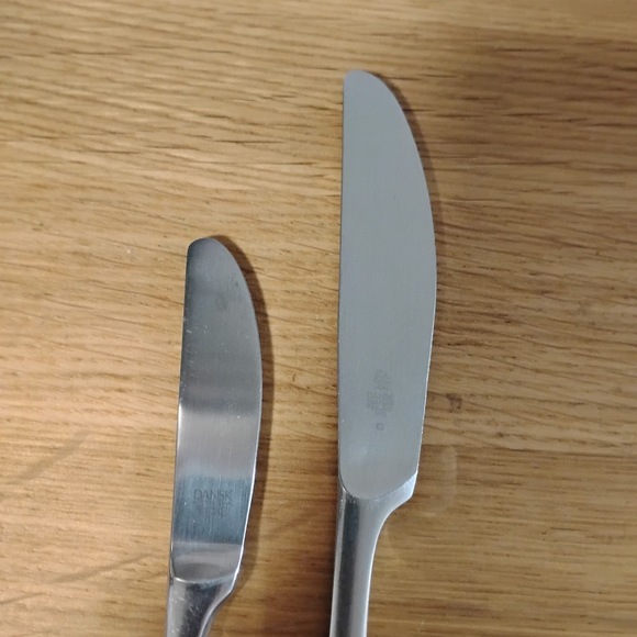 Dansk Variation V Knives 7" Butter Spreader Korea 8 1/2" French Knife Finland - Picture 2 of 7